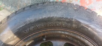 Sada diskov R15 5x100 obute zánovne zimné pneu 195/65 - 2