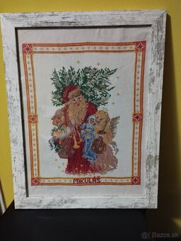 Obrázky vyšívané s rámom - 2