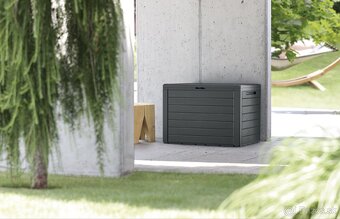 Záhradný box Prosperplast WOODEBOX antracit 190L - 2