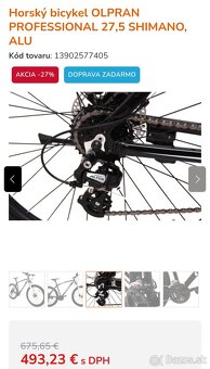 Horský bicykel OLPRAN PROFESSIONAL 27,5 SHIMANO, ALU - 2