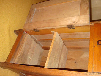 Toaletný stolík starožitný - zrkadlová skrinka - 2