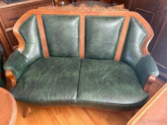 Koženná sedačka z masívu - 2