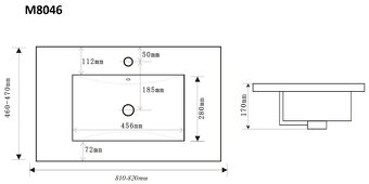 Nové nábytkové umývadlo  2ks - 2