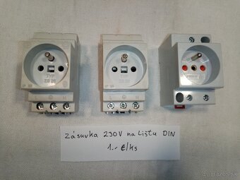 zásuvka 230 V na lištu DIN - 2