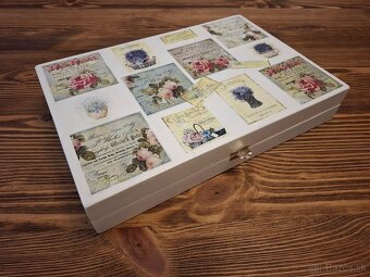 Drevená ozdobná krabička - 2