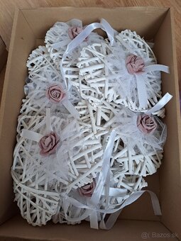 Svadobná vyzdoba -srdiečka na bránu - 2