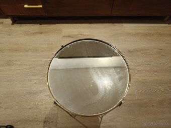 Zlatyprirucny stolik so zrkadlovym vrchom - 2