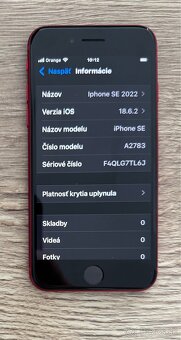IPHONE SE 2022 64 GB Product RED - 2