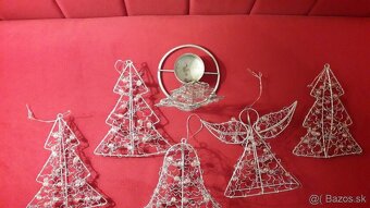 Vianočné drôtikové a plastové ozdoby - 2