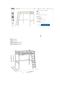 Predám vysokú posteľ IKEA - 2