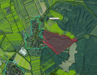 Nová Ves – 900 m2 LESÍK pri obci - 2