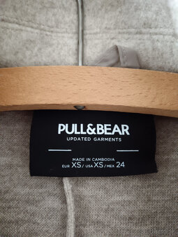 Krémový dámsky kabát XS/24 Pull&Bear - 2