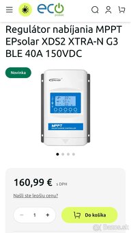 Regulátor nabíjania MPPT EPsolar XDS2 XTRA - 2