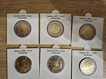 2€ obehovy motiv Vatikan Papez Benedikt Frantisek UNC - 2