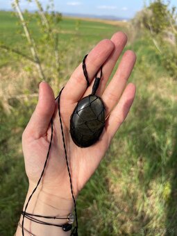 Prívesok s prírodným kameňom | Štýlový šperk na krk - 2