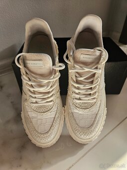 GIUSEPPE ZANOTTI Blabber White Croc Snake - 2