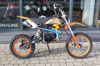 Predám Pitbike 125 cm3 oranžový na kolesách 17"/14" - 2