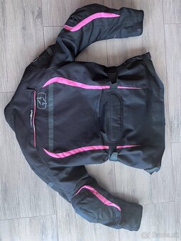 motobunda OXFORD BUNDA DAKOTA BLACK/PINK - 2
