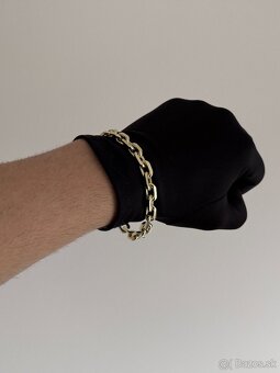 Zlaty naramok anker pilka 14k 585/1000 60g - 2