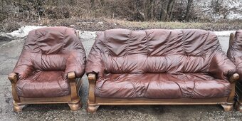 Kožená sedací souprava 3+1+1 - 2