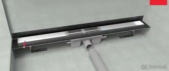 Alcadrain odtokovy zlab 75cm ku stene - 2