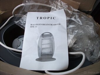 Predám nový,elektrický-halogenový ohrievač-1200W. - 2