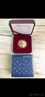 Zlatá zberateľská eurominca - 100 eur - modrotlač - 2