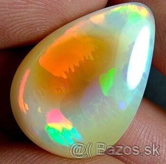 Drahý opál 17,60cts slza WELO ETIOPIA - 2