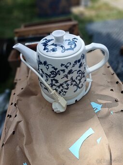 Retro keramická rýchlovarná kanvica - 2