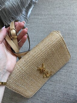 Letní slaměná crossbody kabelka YSL - 2