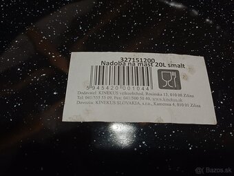 Nadoba na masť 20l- nová - 2