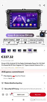 Android radio, navigacia Skoda VW Seat - 2