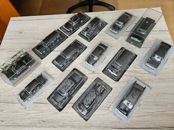 Modely aut ZSSR- pohlavarov, 1:43, Zil, Zis, Gaz, Cajka... - 2