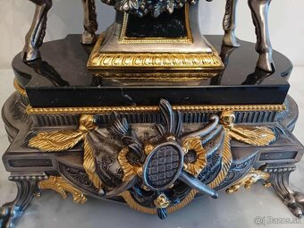 Krbove hodiny Mramor bronz - 2