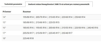 Snehové reťaze Pewag BRENTA-C XMR 73 - 2