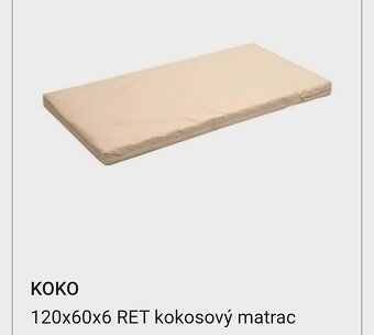 Postieľka 120x60 +kokosový matrac - 2