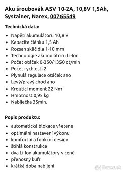 Narex 12V Narex AKU - 2