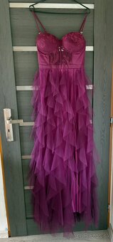 Fialové šaty 40/L - 2