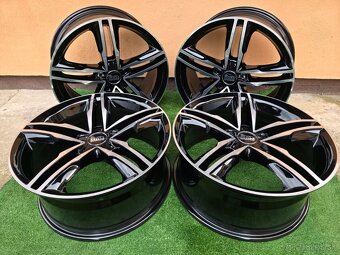 ALU disky R18 5x112 - čierne s lemom - 2