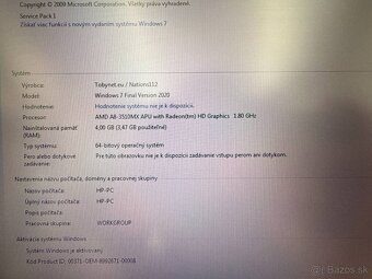 Notebook HP ProBook 6465b / AMD A8 / 4GB RAM / 250GB HDD - 2