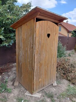 Drevená latrína, suché wc - 2