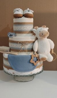 Plienková torta Nežné objatie - pre chlapčeka - 2