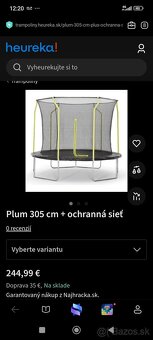 Trampolína 305 Plum - 2