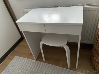 Toaletny stolik Brimnes Ikea a stolička Kyrre biela - 2