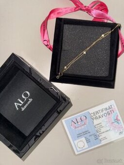 ALO DIAMONDS triple dots zlatý - 2