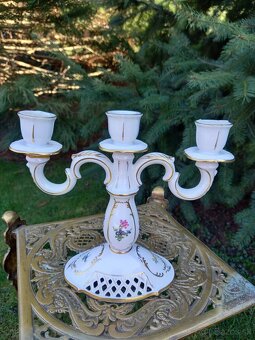porcelánový svietnik, lepený - 2