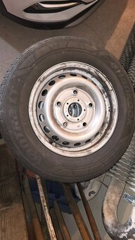 Plechové disky 5x160 + letné pneu 215/65r15c - 2