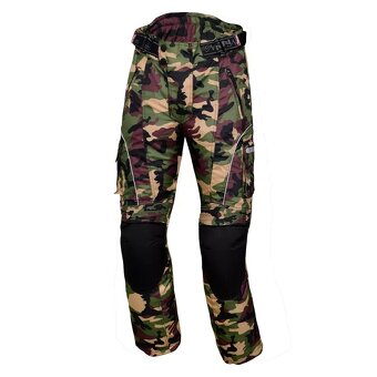 Moto Nohavice Cordura Symbol.Cena Zelený Maskáč - 2