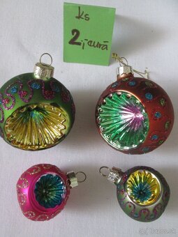 Retro sklenené ozdoby - 2