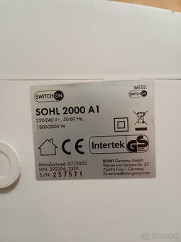 Teplovzdušný ventilátor - 2